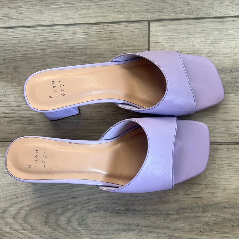 Women's Harlow Medium Lavender Purple Mule Heels